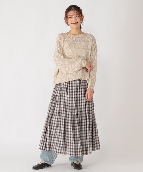 studio CLIP(スタディオクリップ)の「チェックギャザースカート(スカート・レディース・ブラック/ブラウン・FREE)」の18枚目の写真