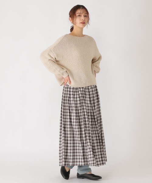 studio CLIP(スタディオクリップ)の「チェックギャザースカート(スカート・レディース・ブラック/ブラウン・FREE)」の19枚目の写真