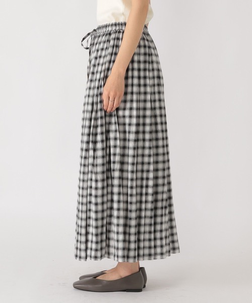 studio CLIP(スタディオクリップ)の「チェックギャザースカート(スカート・レディース・ブラック/ブラウン・FREE)」の21枚目の写真