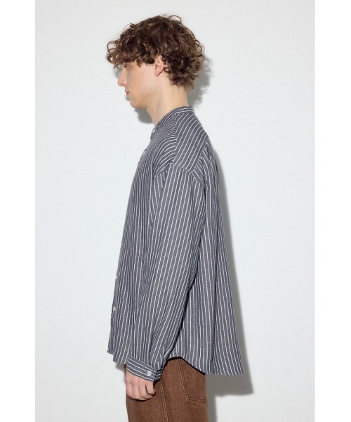 AZUL by moussy（アズールバイマウジー）の「プリズナーシャツ（シャツ/ブラウス・メンズ・ブラック系その他/ブルー系その他/ベージュ系その他・MEDIUM/LARGE）」の9枚目の写真
