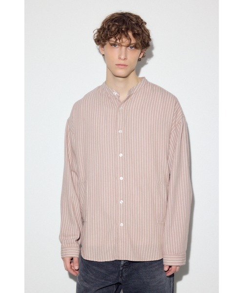 AZUL by moussy（アズールバイマウジー）の「プリズナーシャツ（シャツ/ブラウス・メンズ・ブラック系その他/ブルー系その他/ベージュ系その他・MEDIUM/LARGE）」の18枚目の写真