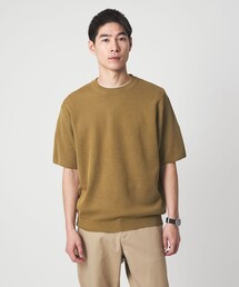green label relaxing | BREEZY ペーパー 半袖 クルーネック ニット Tシャツ -ハンドウォッシャブル・抗菌・通気性-(ベスト)