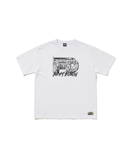 FIRST DOWN（ファーストダウン）の「グラフィック スリーブTシャツ #2（Tシャツ/カットソー・メンズ・ブラック/ホワイト・L/XL/M）」の16枚目の写真