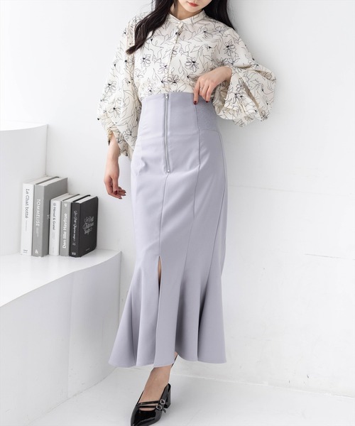 CLEAR BASIC（クリアベーシック）の「マルチスリーブ長袖ブラウス[オフィスカジュアル 着回し抜群 大人]（シャツ/ブラウス・レディース・ブルー系その他/ホワイト系その他2/ホワイト系その他/ブラック系その他・F）」の12枚目の写真