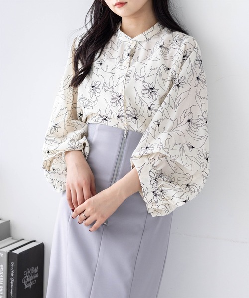 CLEAR BASIC（クリアベーシック）の「マルチスリーブ長袖ブラウス[オフィスカジュアル 着回し抜群 大人]（シャツ/ブラウス・レディース・ブルー系その他/ホワイト系その他2/ホワイト系その他/ブラック系その他・F）」の11枚目の写真