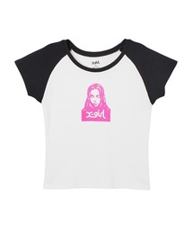 X-girl | FACE RAGLAN S/S BABY TEE(Tシャツ/カットソー)