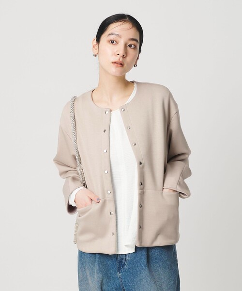 WEB限定】エアリーポンチ スナップボタンカーディガン（カーディガン
