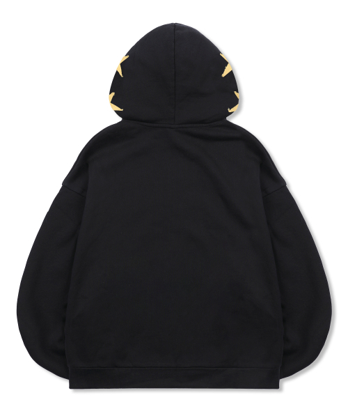 GLACK(グラック)の「GHD039 キメラ アプリケ フードジップアップ (ブラック)(パーカー・レディース・その他・MEDIUM/LARGE)」の5枚目の写真