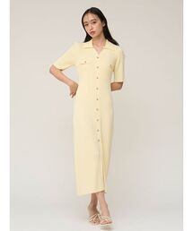 SNIDEL | フロントボタンニットワンピース(ワンピース)