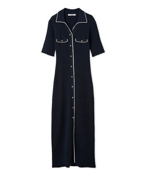 SNIDEL（スナイデル）の「フロントボタンニットワンピース（ワンピース・レディース・ホワイト/ネイビー/イエロー・F）」の12枚目の写真