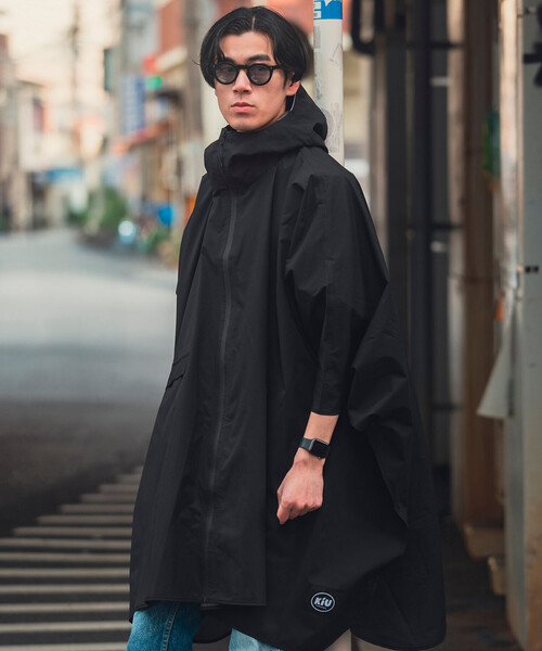 KiU(キウ)の「KiU/キウ RAIN PONCHO 2ND/レインポンチョ 2ND K405(レインコート/ポンチョ・メンズ・ブラック/その他15/ナチュラル・ONE SIZE)」の22枚目の写真