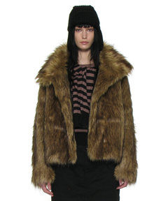 セール】POMPOM FAUX ファージャケット（その他アウター）｜LAGUA GEM