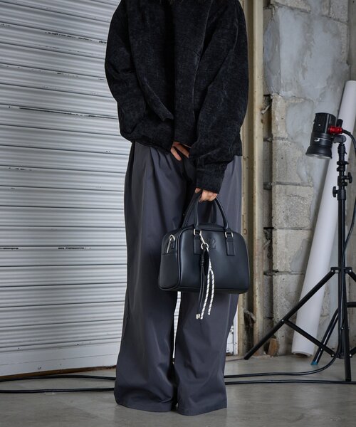 goocy（グーシー）の「【シワになりにくい】ツーワイドパンツ（その他パンツ・レディース・ブラック/チャコールグレー・FREE）」の12枚目の写真