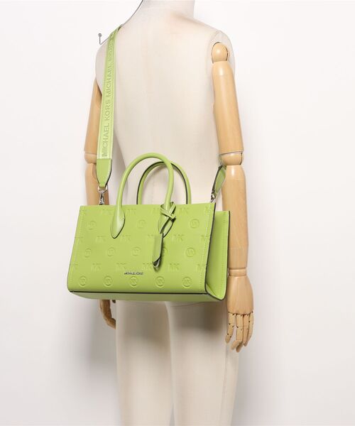 MICHAEL KORS（マイケルコース）の「MIRELLA MD EW TZ SATCHEL Satchel（ハンドバッグ・レディース・ライム・FREE）」の5枚目の写真