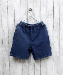 ケミカルウォッシュ デニム ハーフパンツ