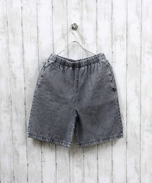 ケミカルウォッシュ デニム ハーフパンツ
