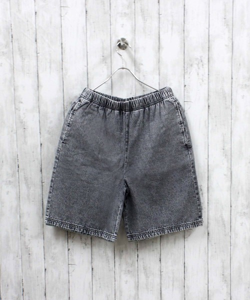 ZI-ON(ジーオン)の「ケミカルウォッシュ デニム ハーフパンツ(その他パンツ・メンズ・ブルー/ブラック・M/L/XL)」の2枚目の写真