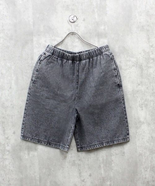 ZI-ON(ジーオン)の「ケミカルウォッシュ デニム ハーフパンツ(その他パンツ・メンズ・ブルー/ブラック・M/L/XL)」の3枚目の写真