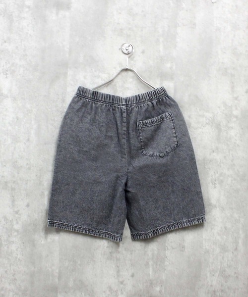 ZI-ON(ジーオン)の「ケミカルウォッシュ デニム ハーフパンツ(その他パンツ・メンズ・ブルー/ブラック・M/L/XL)」の4枚目の写真
