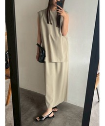 RIM.ARK | Square layered dress スクエア レイヤード ドレス(ドレス)