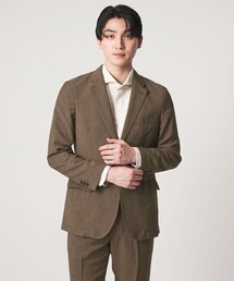 A DAY IN THE LIFE UNITED ARROWS（アデイインザライフユナイテッドアローズ）の「リネンライク ドビー 2ボタン ジャケット-セットアップ対応・マシンウォッシャブル-<A DAY IN THE LIFE>（テーラードジャケット）」