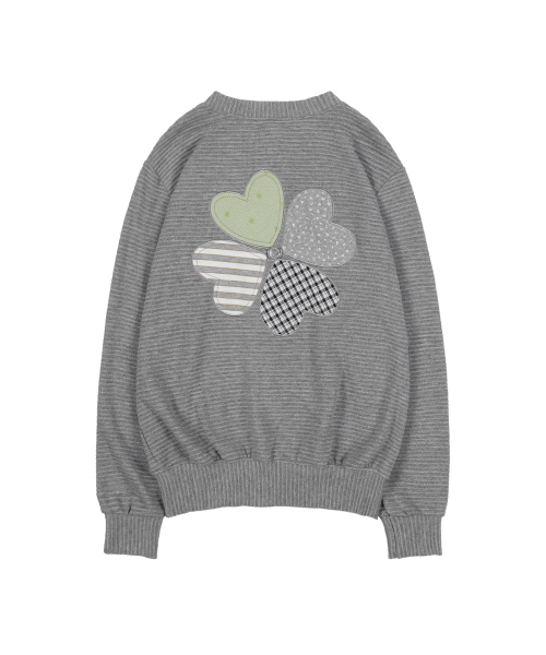 FANCY CLUB(ファンシークラブ)の「クローバーパッチワークカーディガン (GRAY) F25ZA008(カーディガン/ボレロ・レディース・その他・ONE)」の6枚目の写真