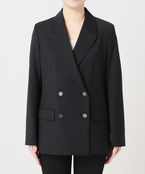 JOURNAL STANDARD（ジャーナルスタンダード）の「《追加》4B ダブルブレステッドジャケット（テーラードジャケット・レディース・ブラック/ネイビー・36/38）」の12枚目の写真