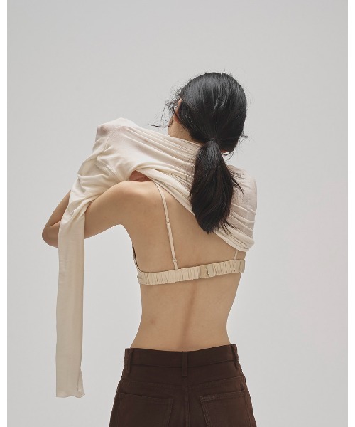 TODAYFUL（トゥデイフル）の「Cupin Satin Bratop（その他トップス・レディース・チャコールグレー/チョコ/キナリ・FREE）」の6枚目の写真