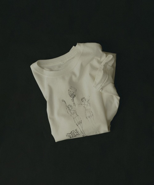 SALON adam et rope'(サロン アダム エ ロペ)の「【Angie La La for SALON】コラボプリントTEE(Tシャツ/カットソー・レディース・ブラック/オフホワイト・FREE)」の15枚目の写真