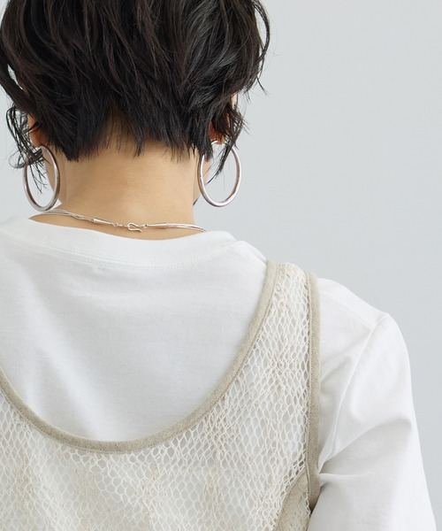 SALON adam et rope'(サロン アダム エ ロペ)の「【Angie La La for SALON】コラボプリントTEE(Tシャツ/カットソー・レディース・ブラック/オフホワイト・FREE)」の21枚目の写真