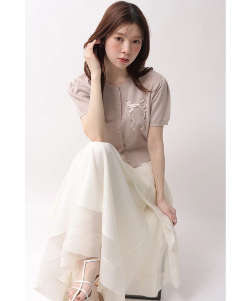 Rirandture（リランドチュール）の「ランダムラッフルシアースカート（スカート・レディース・オフホワイト/ピンク系その他/ミント・2/1）」の16枚目の写真