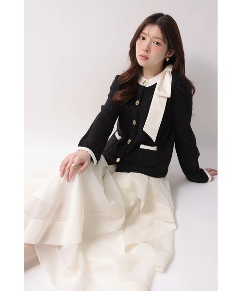 Rirandture（リランドチュール）の「ランダムラッフルシアースカート（スカート・レディース・オフホワイト/ピンク系その他/ミント・2/1）」の22枚目の写真