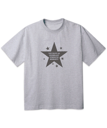 ソフトスターオーバーサイズ半袖Tシャツ[メラングレー]