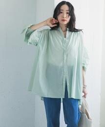 URBAN RESEARCH DOORS | コットンボイルギャザーブラウス(シャツ/ブラウス)