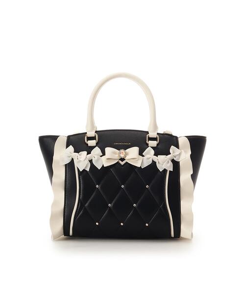 SAMANTHAVEGA（サマンサベガ）の「ハニーフラッター（小）（ハンドバッグ・レディース・ピンク/ライトブルー/ブラック・FREE）」の2枚目の写真