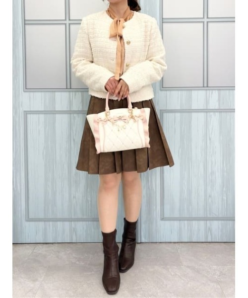 SAMANTHAVEGA(サマンサベガ)の「ハニーフラッター(小)(ハンドバッグ・レディース・ピンク/ライトブルー/ブラック・FREE)」の7枚目の写真
