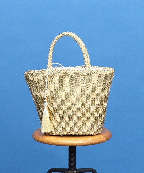 COOCO(クーコ)の「タッセル付メタリックフィルムカゴバッグ(かごバッグ・レディース・ゴールド/シルバー/ブロンズ・FREE)」の12枚目の写真