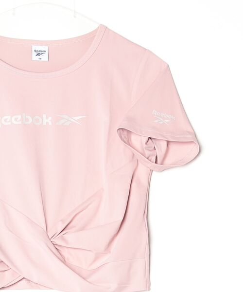 Reebok（リーボック）の「【別注】リーボック  REEBOK WRAP TEE 限定コラボ（Tシャツ/カットソー・レディース・アイボリー/チャコールグレー/ピンク・M/L）」の5枚目の写真