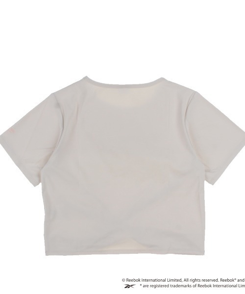 Reebok（リーボック）の「【別注】リーボック  REEBOK WRAP TEE 限定コラボ（Tシャツ/カットソー・レディース・アイボリー/チャコールグレー/ピンク・M/L）」の7枚目の写真