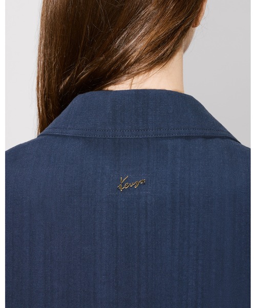 KENZO(ケンゾー)の「'KENZO Badges' ワークウエア ジャケット イン コットン(テーラードジャケット・レディース・ブルー系その他4・SMALL)」の4枚目の写真