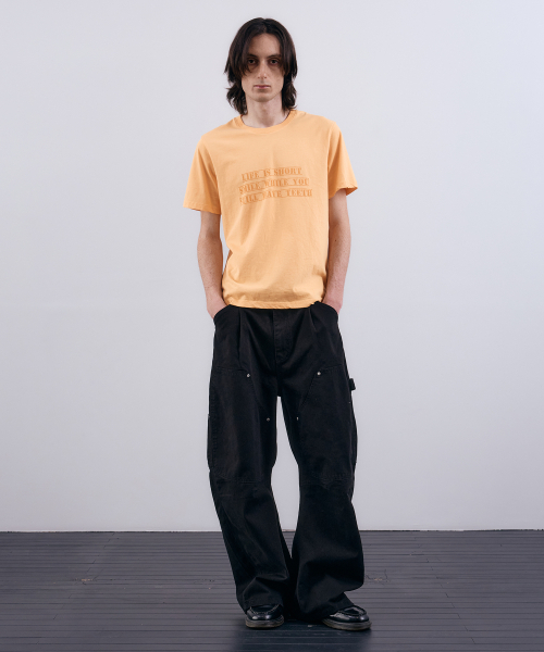 NUAKLE(ヌアクル)の「(m) ユニットグラフィックスリムT_ウォームイエロー(Tシャツ/カットソー・メンズ・その他・1/2)」の3枚目の写真