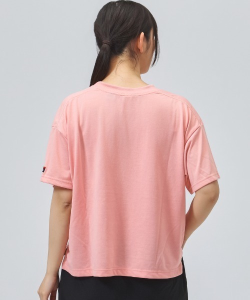NANGA（ナンガ）の「【別注】ナンガ NANGA NANGA Logo Tee - Women 限定コラボ（Tシャツ/カットソー・レディース・ピンク/ホワイト/グレー・S/M/L）」の4枚目の写真