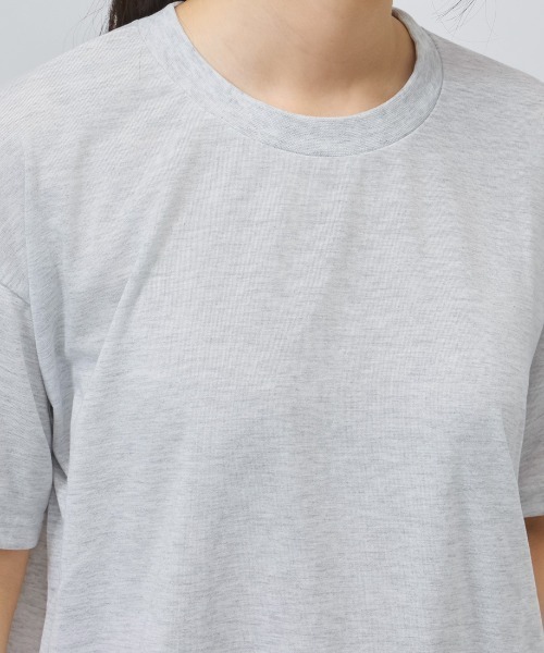 NANGA（ナンガ）の「【別注】ナンガ NANGA NANGA Logo Tee - Women 限定コラボ（Tシャツ/カットソー・レディース・ピンク/ホワイト/グレー・S/M/L）」の8枚目の写真