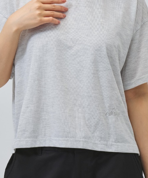 NANGA（ナンガ）の「【別注】ナンガ NANGA NANGA Logo Tee - Women 限定コラボ（Tシャツ/カットソー・レディース・ピンク/ホワイト/グレー・S/M/L）」の10枚目の写真