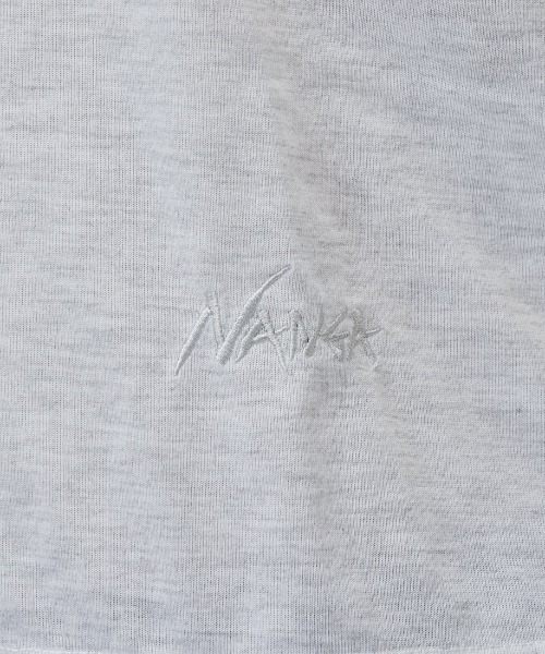 NANGA（ナンガ）の「【別注】ナンガ NANGA NANGA Logo Tee - Women 限定コラボ（Tシャツ/カットソー・レディース・ピンク/ホワイト/グレー・S/M/L）」の21枚目の写真