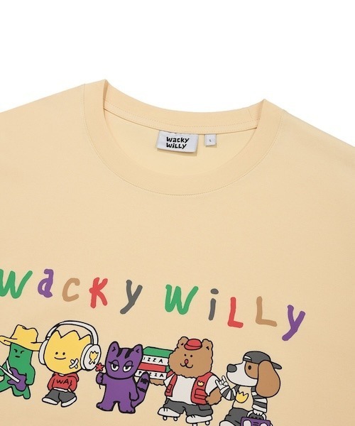 Wacky WiLLy(ワッキーウィリー)の「KIKY FRIENDS GRAPHIC SHORT SLEEVE T-SHIRT(Tシャツ/カットソー・メンズ・イエロー/ネイビー/ホワイト・LARGE/MEDIUM/SMALL)」の18枚目の写真