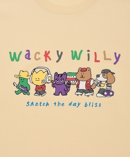 Wacky WiLLy(ワッキーウィリー)の「KIKY FRIENDS GRAPHIC SHORT SLEEVE T-SHIRT(Tシャツ/カットソー・メンズ・イエロー/ネイビー/ホワイト・LARGE/MEDIUM/SMALL)」の17枚目の写真