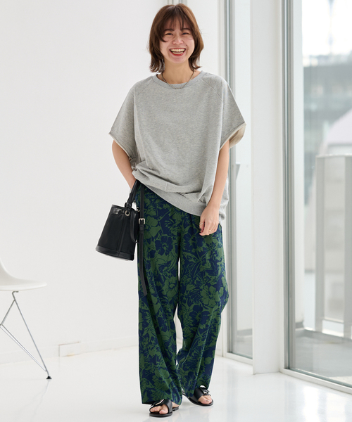 JOURNAL STANDARD relume（ジャーナルスタンダード　レリューム）の「《WEB限定追加》コントラストフラワープリントパンツ（その他パンツ・レディース・アイボリー/グリーン/ブラック・FREE）」の10枚目の写真