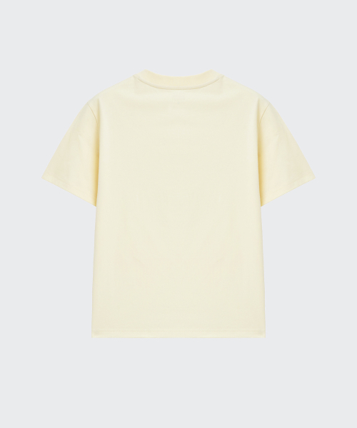 MUSINSA STANDARD KIDS（ムシンサスタンダードキッズ）の「[スロコースターコラボ] ブルームブルームTシャツ [レモンクリーム]（Tシャツ/カットソー・レディース・その他・130/140/150/160/120）」の4枚目の写真