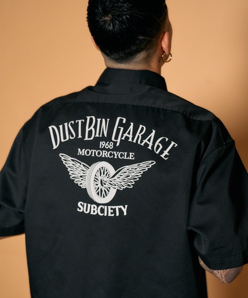 Subciety(サブサエティ)の「Work shirt(シャツ/ブラウス・メンズ・ネイビー/ベージュ/ブラック・MEDIUM/SMALL/X-LARGE/LARGE)」の2枚目の写真